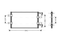 Kondensor, klimatanläggning RTA5314 Ava Quality Cooling
