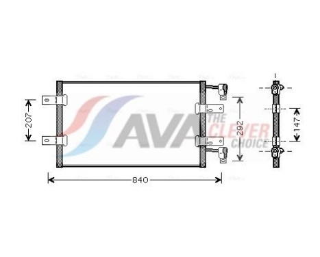 Kondensor, klimatanläggning RTA5314 Ava Quality Cooling
