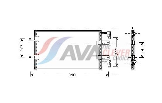 Kondensor, klimatanläggning RTA5314 Ava Quality Cooling