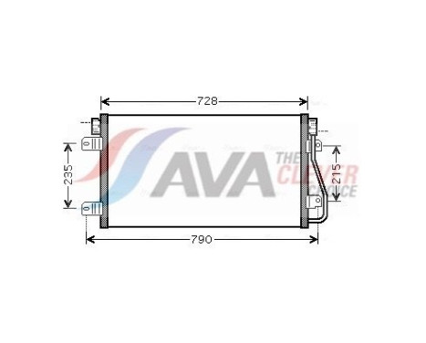 Kondensor, klimatanläggning RTA5348 Ava Quality Cooling