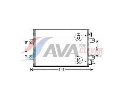 Kondensor, klimatanläggning RTA5406 Ava Quality Cooling