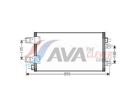 Kondensor, klimatanläggning RTA5443 Ava Quality Cooling