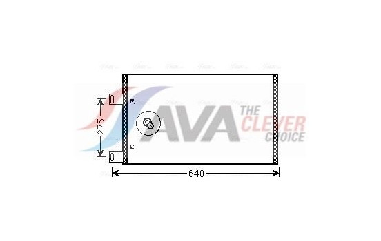 Kondensor, klimatanläggning RTA5444 Ava Quality Cooling, bild 2