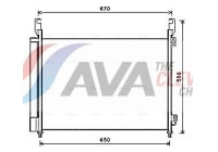 Kondensor, klimatanläggning RTA5466D Ava Quality Cooling