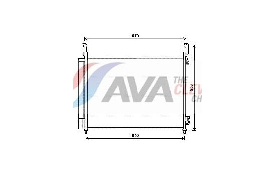Kondensor, klimatanläggning RTA5466D Ava Quality Cooling