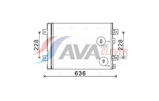 Kondensor, klimatanläggning RTA5467D Ava Quality Cooling