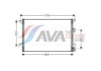 Kondensor, klimatanläggning SBA5060 Ava Quality Cooling
