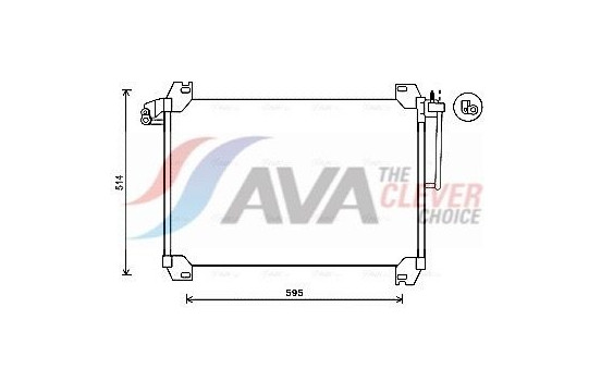Kondensor, klimatanläggning SBA5074 Ava Quality Cooling