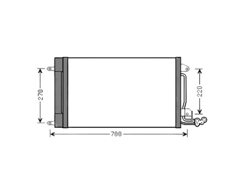 Kondensor, klimatanläggning STA5038D Ava Quality Cooling