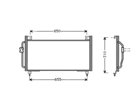 Kondensor, klimatanläggning SU5039 Ava Quality Cooling