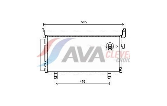 Kondensor, klimatanläggning SU5104D Ava Quality Cooling