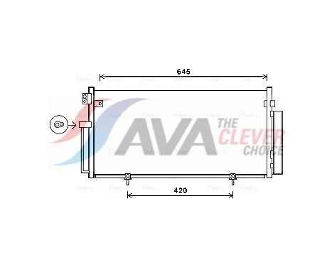 Kondensor, klimatanläggning SUA5078D Ava Quality Cooling