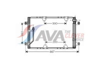Kondensor, klimatanläggning SZ5107D Ava Quality Cooling