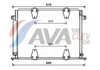 Kondensor, klimatanläggning SZ5135D Ava Quality Cooling