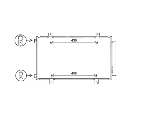 Kondensor, klimatanläggning SZ5151D Ava Quality Cooling