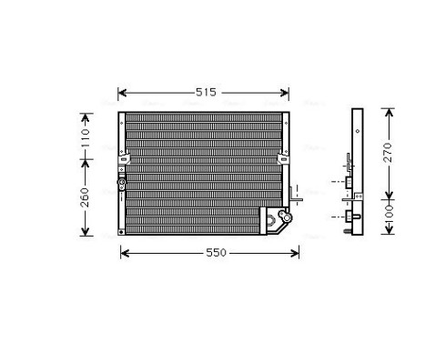 Kondensor, klimatanläggning TO5118 Ava Quality Cooling, bild 2