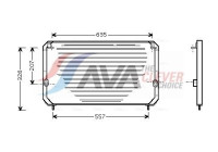Kondensor, klimatanläggning TO5202 Ava Quality Cooling