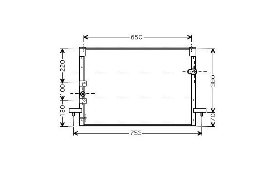 Kondensor, klimatanläggning TO5213 Ava Quality Cooling
