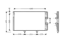 Kondensor, klimatanläggning TO5226 Ava Quality Cooling