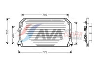 Kondensor, klimatanläggning TO5253 Ava Quality Cooling