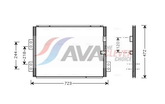 Kondensor, klimatanläggning TO5277 Ava Quality Cooling