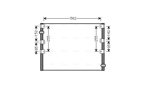 Kondensor, klimatanläggning TO5278 Ava Quality Cooling
