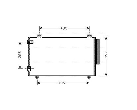 Kondensor, klimatanläggning TO5286D Ava Quality Cooling, bild 2