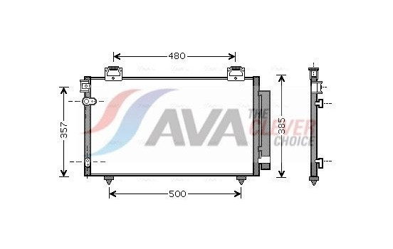 Kondensor, klimatanläggning TO5392D Ava Quality Cooling