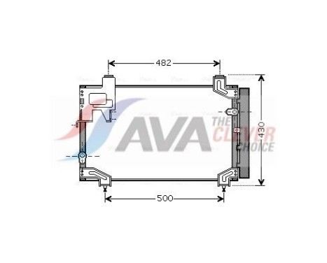 Kondensor, klimatanläggning TO5394D Ava Quality Cooling