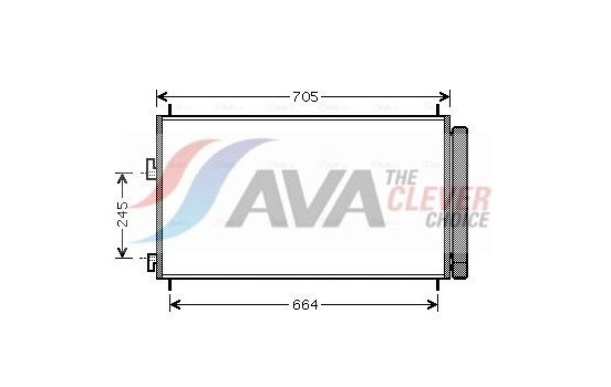 Kondensor, klimatanläggning TO5410D Ava Quality Cooling, bild 2