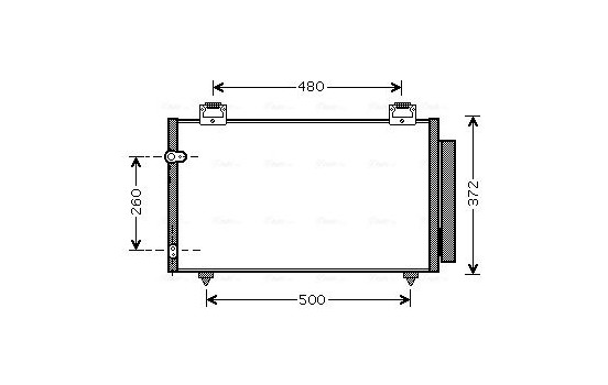 Kondensor, klimatanläggning TO5411D Ava Quality Cooling