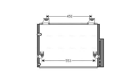 Kondensor, klimatanläggning TO5563D Ava Quality Cooling