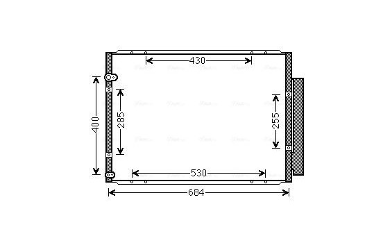 Kondensor, klimatanläggning TO5574D Ava Quality Cooling