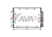 Kondensor, klimatanläggning TO5574D Ava Quality Cooling