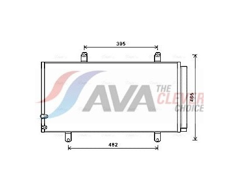 Kondensor, klimatanläggning TO5696D Ava Quality Cooling