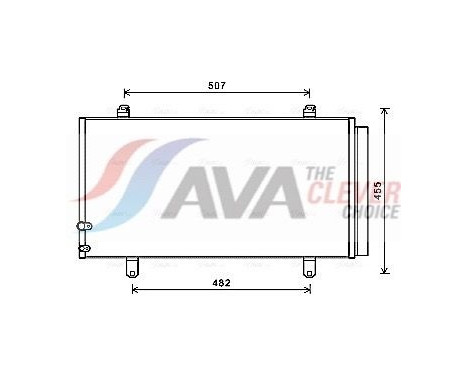 Kondensor, klimatanläggning TO5698D Ava Quality Cooling