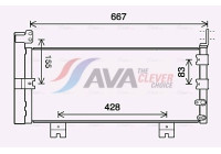 Kondensor, klimatanläggning TO5728D Ava Quality Cooling