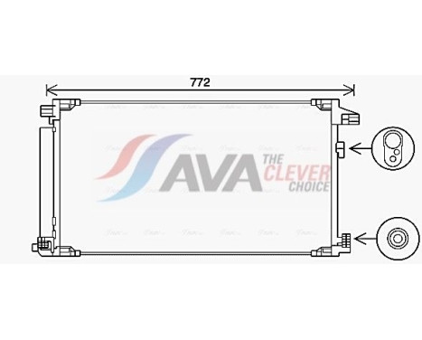 Kondensor, klimatanläggning TO5741D Ava Quality Cooling