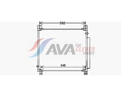 Kondensor, klimatanläggning TO5749D Ava Quality Cooling