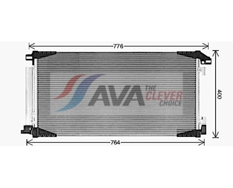 Kondensor, klimatanläggning TO5789D Ava Quality Cooling