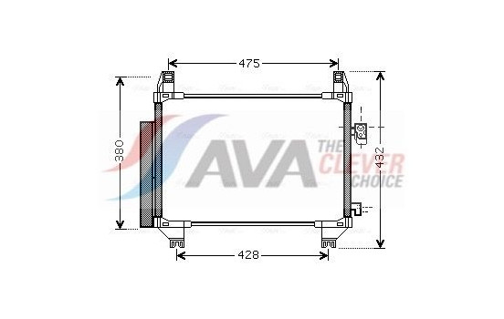 Kondensor, klimatanläggning TOA5407D Ava Quality Cooling, bild 2