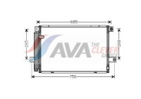 Kondensor, klimatanläggning TOA5559D Ava Quality Cooling