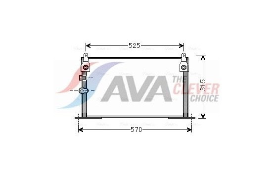 Kondensor, klimatanläggning TOA5585 Ava Quality Cooling