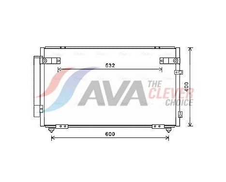 Kondensor, klimatanläggning TOA5621D Ava Quality Cooling