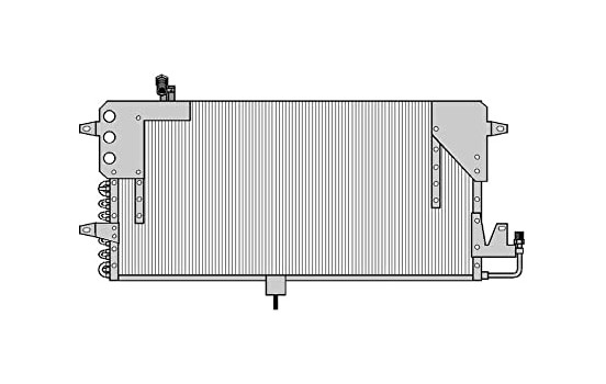 Kondensor, klimatanläggning TSP0225073 Delphi