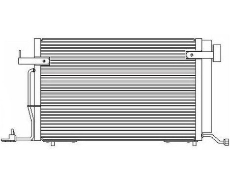 Kondensor, klimatanläggning TSP0225176 Delphi