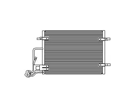 Kondensor, klimatanläggning TSP0225453 Delphi