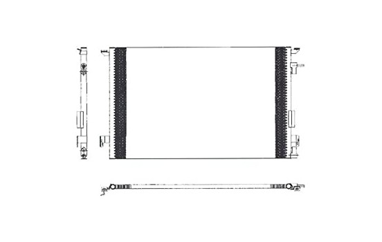 Kondensor, klimatanläggning TSP0225463 Delphi