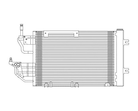 Kondensor, klimatanläggning TSP0225616 Delphi
