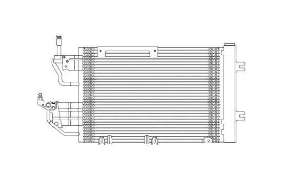 Kondensor, klimatanläggning TSP0225616 Delphi